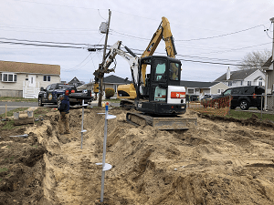 Helical pile contractor in Quogue