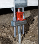 foundation repair using helical piles